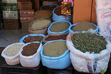 Sacs d'épice à Tanger