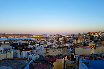 Couché de soleil à Tanger